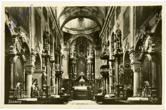 ak214881 Salzburg, St. Peter, Kircheninneres