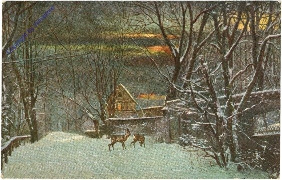 Wild im verschneiten Wald