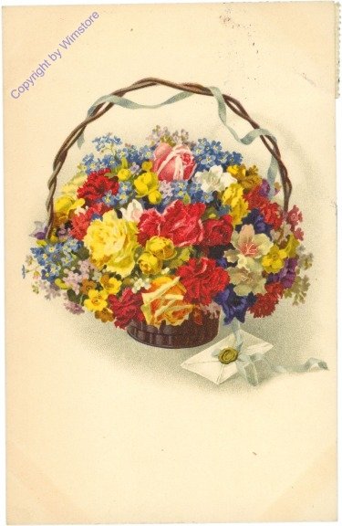 Korb mit Blumen