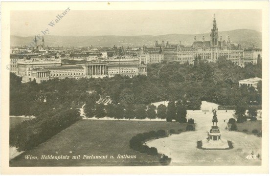 Wien 1, Heldenplatz mit Parlament und Rathaus