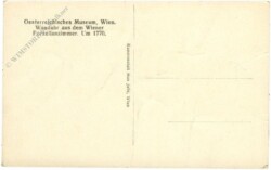 Wien 1, Österr. Museum, Wanduhr aus dem Wiener Porzellanzimmer