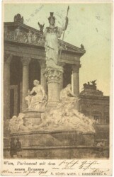 Wien 1, Parlament mit dem Brunnen