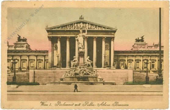 Wien 1, Parlament mit Pallas Athene-Brunnen