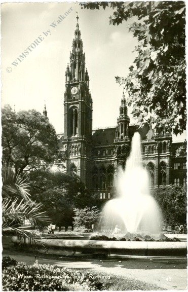 Wien 1, Rathaus und Rathauspark