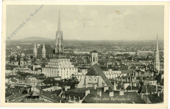 Wien 1, Rathaus, Wien vom Rathausturm