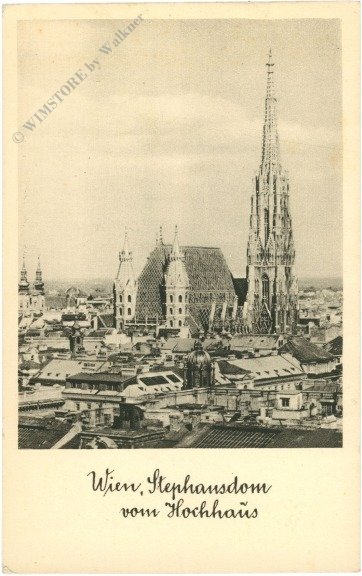 Wien 1, Stephansdom vom Hochhaus