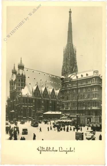 ak215165 Wien 1, Stephansdom, Glückliches Neujahr!