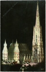 Wien 1, Stefansdom Festbeleuchtung