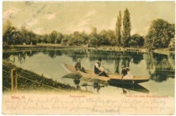Wien 2, Praterpartie, Teich bei den Konstantinhügel