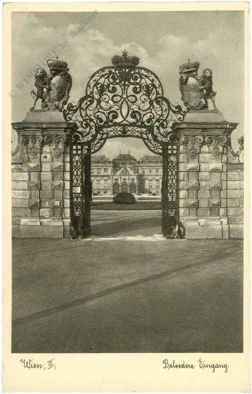 Wien 3, Belvedere, Eingang