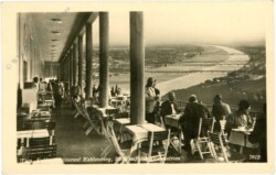 Wien 19, Kahlenberg, Blick auf den Donaustrom