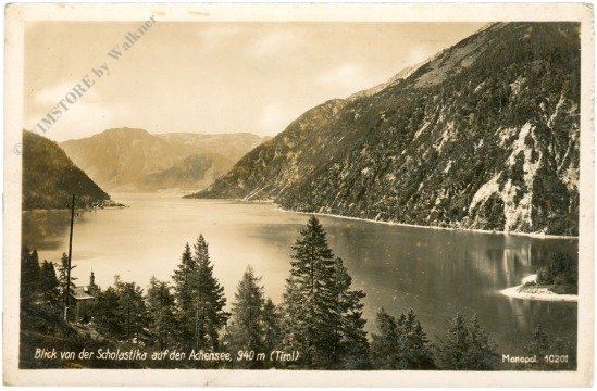Achenkirch, Blick von der Scholastika auf den Achensee