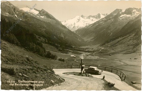Gerlos, Gerlosstrasse gegen die Reichenspitzgruppe