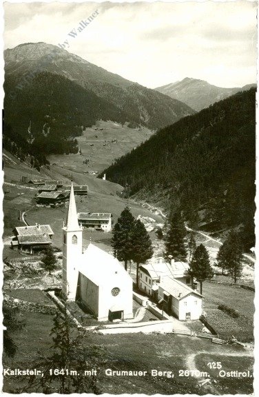 Innervillgraten, Kalkstein mit Grumauer Berg