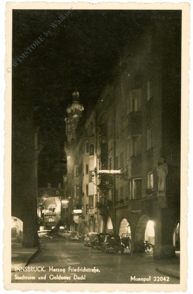 Innsbruck, Herzog Friedrichstrasse, Stadtturm und Goldenes Dachl