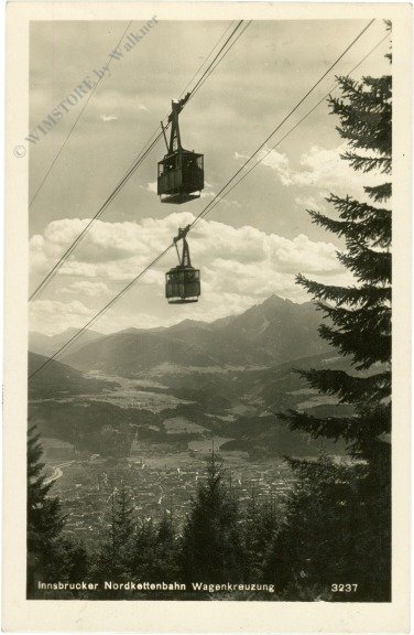 Innsbruck, Nordkettenbahn, Wagenkreuzung