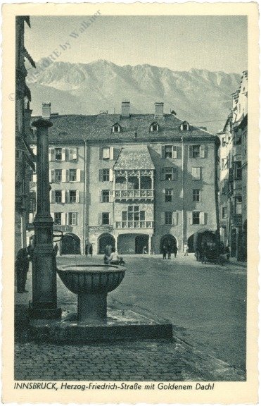 Innsbruck, Herzog Friedrich-Strasse mit Goldenem Dachl