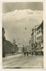 Innsbruck, Maria Theresienstrasse gegen Norden im Winter