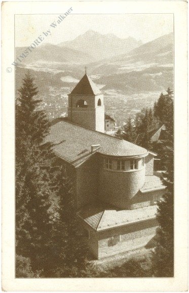 Innsbruck, Hungerburg, Baustein für die Wallfahrtskirche zur hl. Theresia
