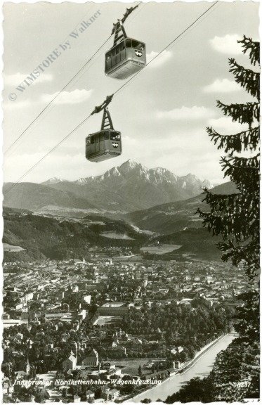Innsbruck, Nordkettenbahn, Wagenkreuzung