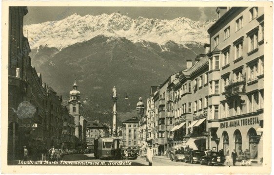 Innsbruck, Maria Theresienstrasse mit Nordkette