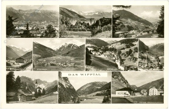 Innsbruck, Multiansicht Wipptal