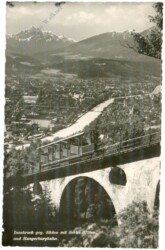 Innsbruck, gegen Süden mit Serles und Hungerburgbahn