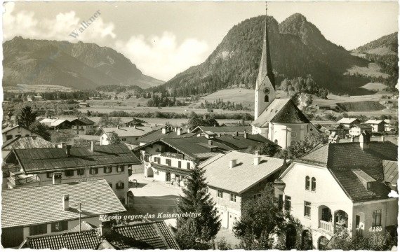 Kössen, gegen das Kaisergebirge