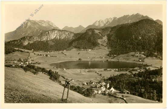 Kufstein, Thiersee, Blick gegen Kaisergebirge