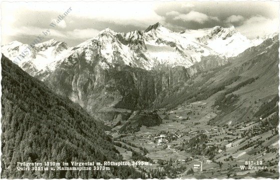 Prägraten, mit Röthspitze, Quirl und Malhamspitze