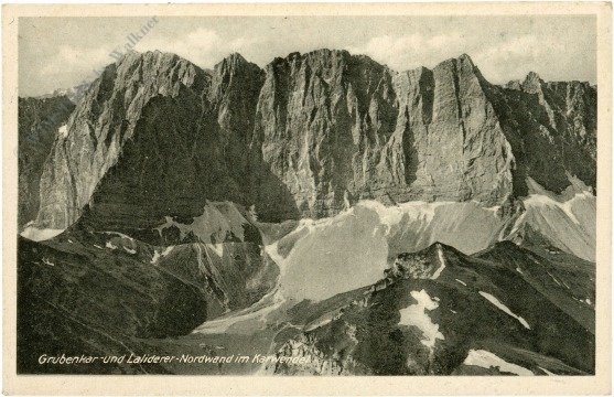 Scharnitz, Grubenkar und Laliderer-Nordwand im Karwendel