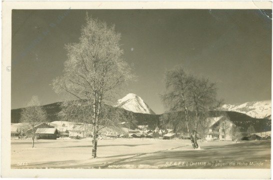 ak215750 Seefeld, gegen die Hohe Münde