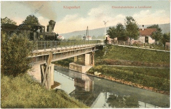 Klagenfurt, Eisenbahnbrücke a. Lend