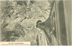 Tauernbahn, Gratschacher Viadukt u. Portal d. Falkensteintunnels