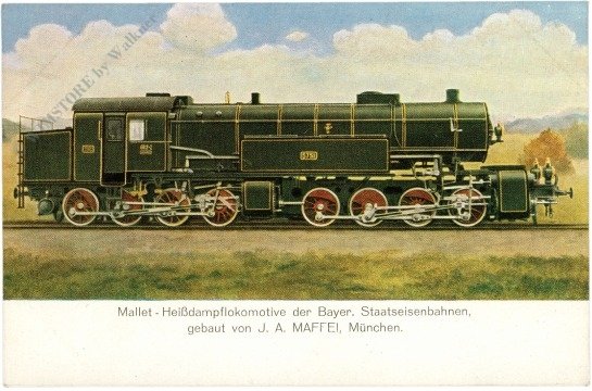 Mallet-Heißdampflokomotive der Bayer. Staatseisenbahnen