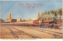 Royal Mail leaving Bombay, Great Indian Peninsula Ry.