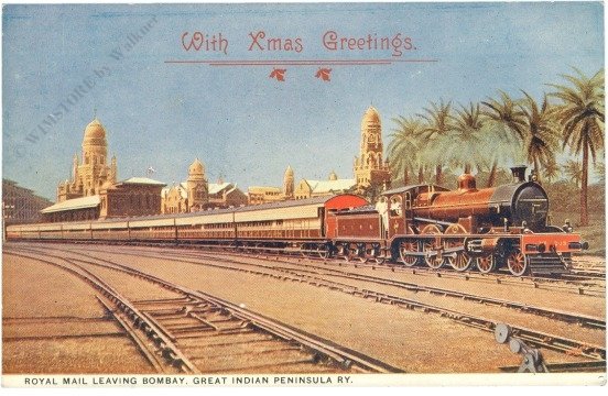 Royal Mail leaving Bombay, Great Indian Peninsula Ry.