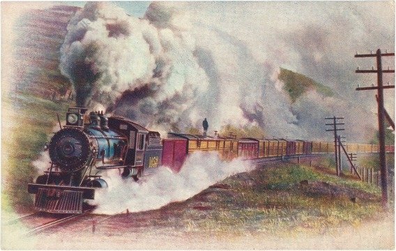Freight Train on the Union Pacific Railroad