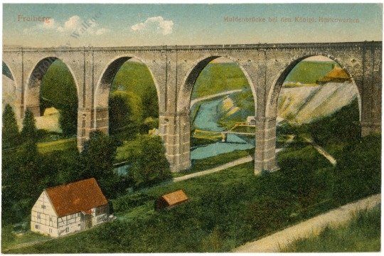 Freiberg, Muldenbrücke bei den Königl. ...