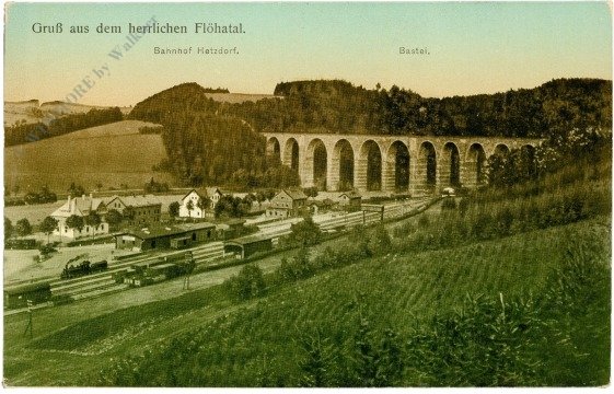 Flöhatal, Bahnhof Hetzdorf, Bastel