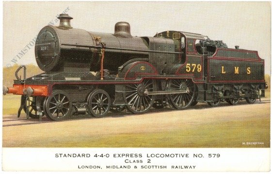 Standard 4-4-0 Express Locomotive No 579