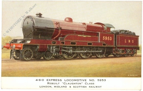 4-6-0 Express Locomotive No. 5953