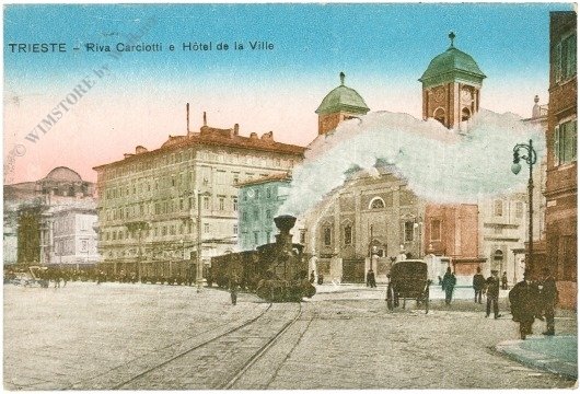 Triest, Riva Caroiotti e Hotel de la Ville