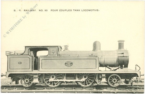 Railwya No 90 Four coupled tank Locomotive