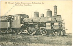 2 B Vierzyl. Tandem-Personenzugs-Lokomotive der russischen Staatsbahn