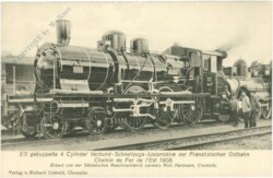 3/5 gekuppelte 4 Cylinder Verbund-Schnellzugs-Lokomotive der Französischen Ostbahn