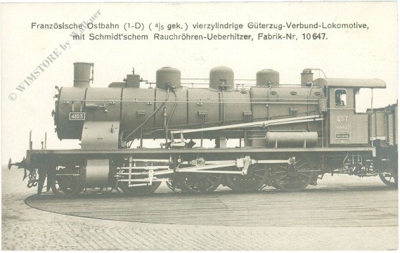 Französische Ostbahn, vierzylindrige Güterzug-Verbund-Lokomotive