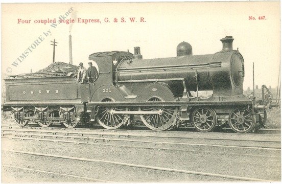 Four coupled bogie Express, G&SWR