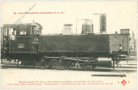 Les Locomotives francaises, Machine-tender N 5870