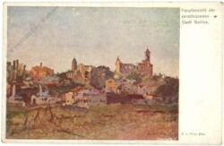 ak216798 Gorlice, Hauptansicht der zerschossenen Stadt